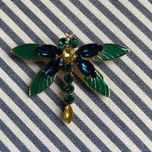 Dragonfly jeweled Brooch Pin